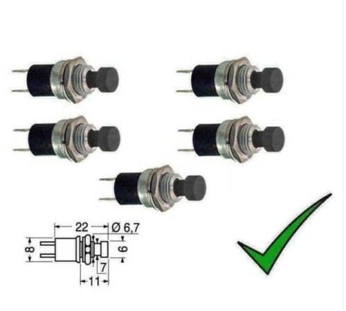 PULSANTE N.A. DA PANNELLO, NERO - Foto 11