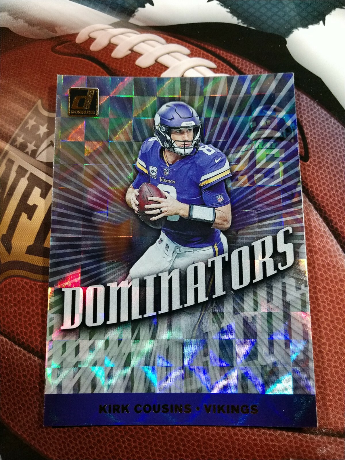 KIRK COUSINS 2019 Donruss Football DOMINATORS #DOM-10 Minnesota Vikings