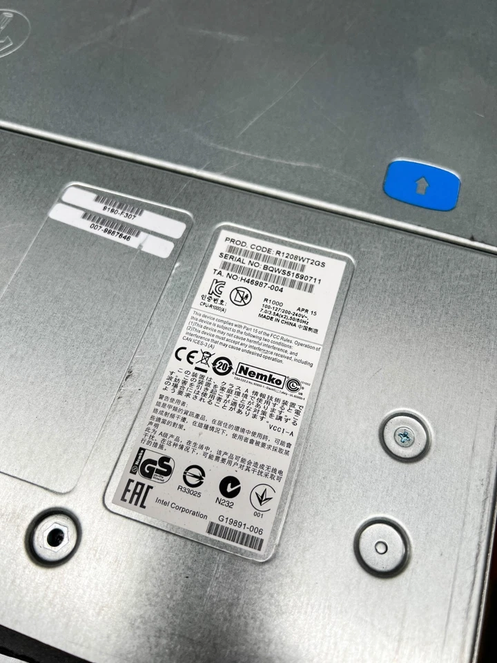 Intel® R1000 Server System R1208WT2GS | 2x Xeon E5-2620 v3 @2.40GHz 16GB 2xCaddy - Image 2 of 4