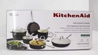 Kitchenaid 12-Piece Hard Anodized Ceramic Non-Stick Cookware Set, Black- New
