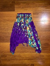 Cute Boho Kids Harem Pants Purple Floral 6T