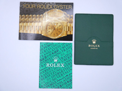 Rolex Oyster Booklet - Set - 3-Teilig - Englisch von 3.1992 -