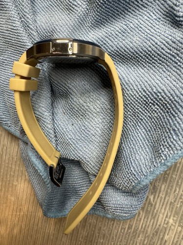 D&G Dolce & Gabbana Juan Chr DW0417 Blue Bezel Silver Dial Silicone Strap WATCH - Picture 18 of 18