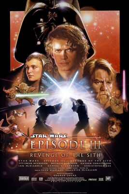 2005 Star Wars Episode III Revenge Of The Sith Movie Poster 11X17 Obi-Wan   