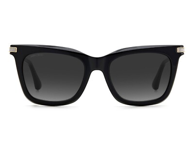 Jimmy Choo OLYE/S 807 Black Silver Stones Grey Lens Women Jimmy Choo OLYE/S 807 Black Silver Stones Grey Lens Women