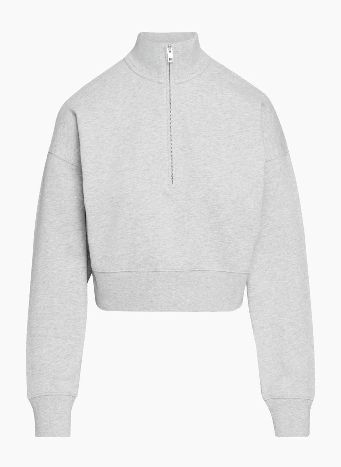 Aritzia Sweatshirt Womens Size L Gray 1/2 Zip Cozy Pullover