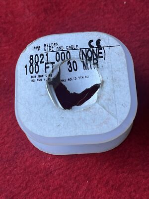 BELDEN WIRE & CABLE 8021-000 100' (UNMEASURED) COMM CABLE SPOOL  (k44)