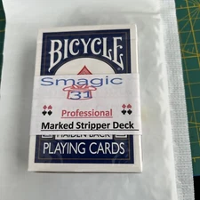 Professional MARKED Bicycle Stripper deck!  75 Sold in Red Now Available In Blue