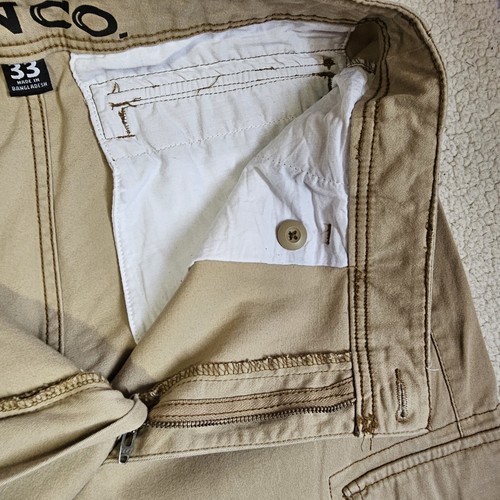 Iron Co. Marke Cargoshorts Herren 33 khakifarbene Taschen Komfort - Bild 9 von 14