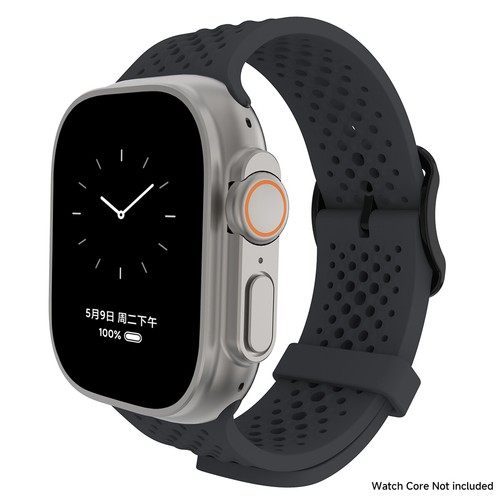 Silicone Strap For Apple Watch Bands Ultra2 42/46/49mm sport breathable bracelet - Picture 22 of 30