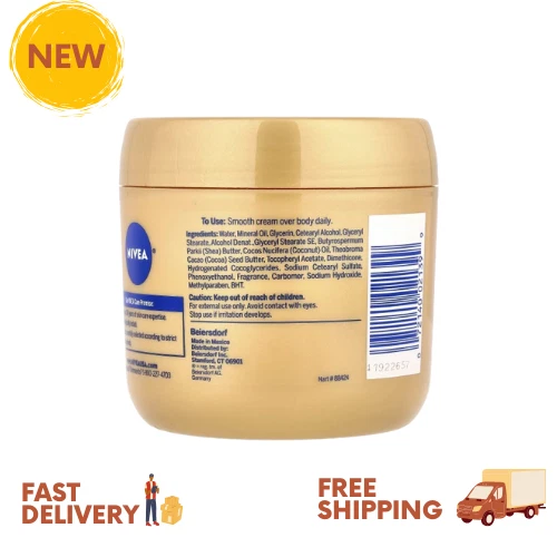 NIVEA Cocoa Butter Body Cream with Deep Nourishing Serum, 16 oz - Picture 2 of 2