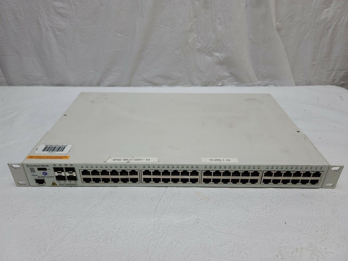 OmniSwitch Alcatel Lucent 6850-48L 48 Port Switch | eBay