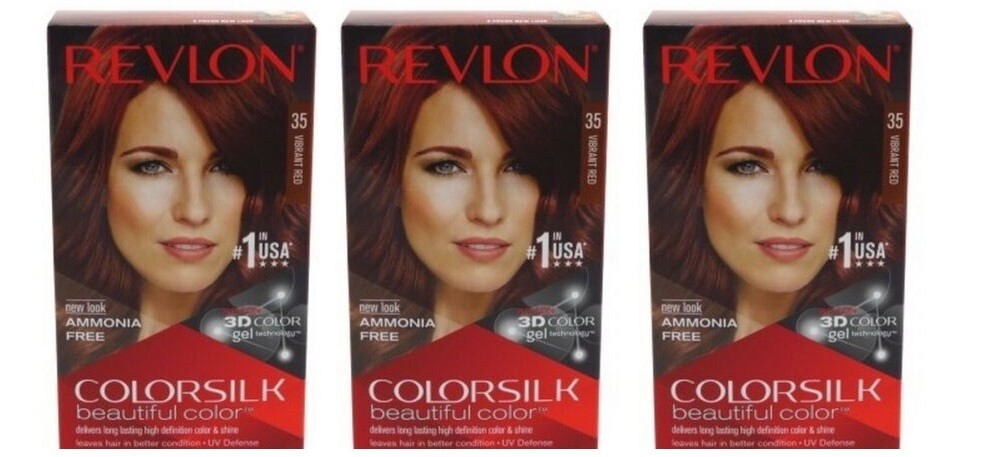 BL Revlon Colorsilk #35 Vibrant Red -  THREE PACK