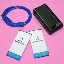 2x 6820mAh Battery Wall Charger Cable for U.S. Cellular Samsung Galaxy S5 G900R4