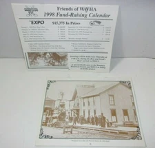 1995 & 1998 Friends of WAYHA Waupaca History Calendar w/ Old Photo Prints