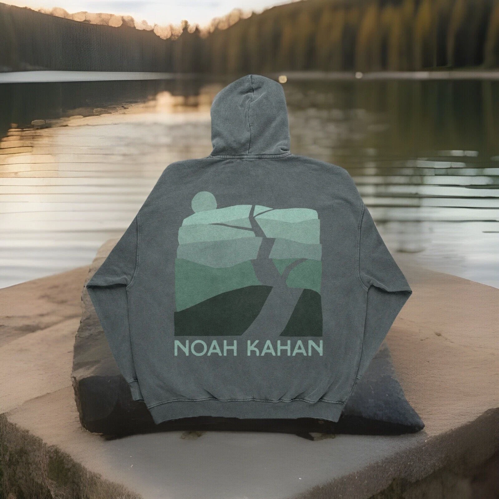 Noah Kahan Hoodie We'll All Be Here Forever Green