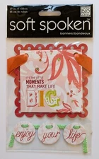 Enjoy Life Banners Scrapbooking Stickers By Soft Spoken 