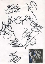 UB40 REGGEA BAND autographs, signed card