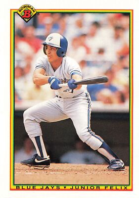 Junior Felix 1990 Bowman #522 Toronto Blue Jays