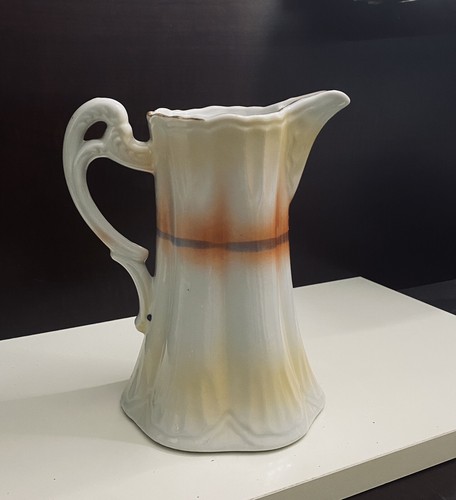 Japanese Lustreware Takito hand painted Chocolate Pot , Pitcher Peach Orange - Picture 4 of 10