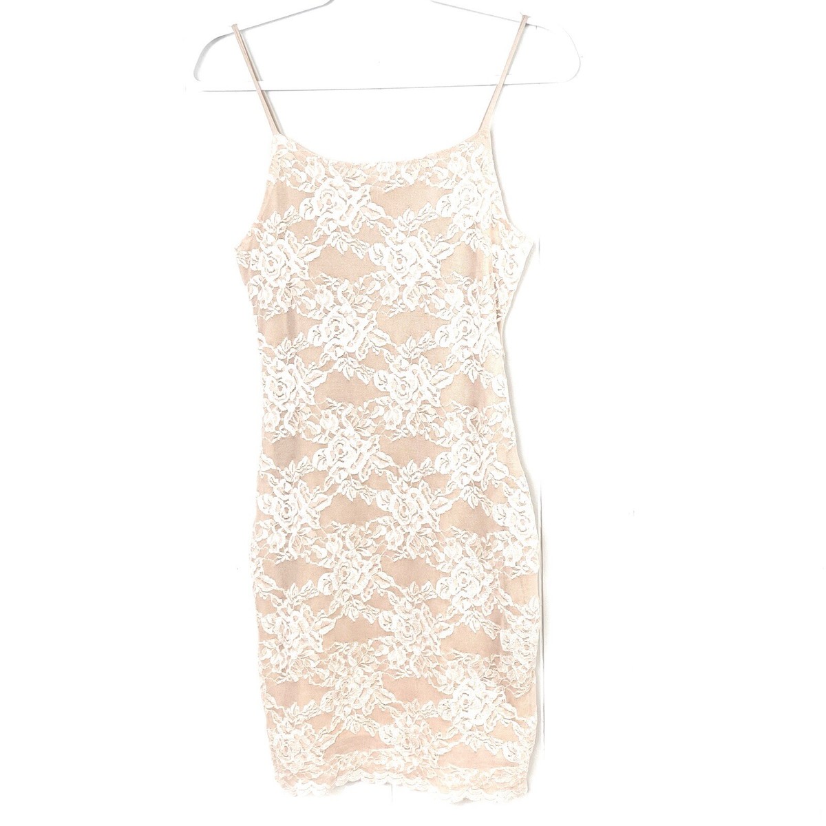 pink lace dress forever 21 Pink Lace Flower Forever 21 Above Knee Dress