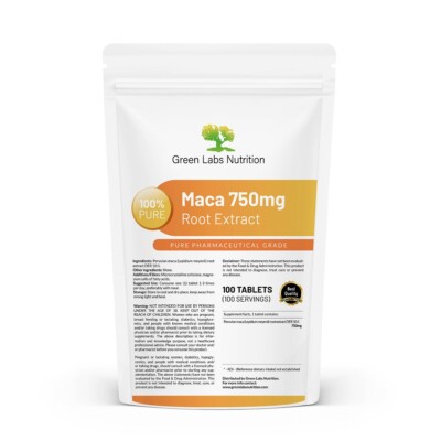 Maca Root 10:1 Extract 750mg Tab   Vitality, Fertility, Immune & Energy Support