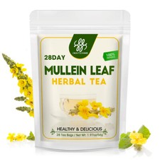 Mullein Tea Bags For Lung Cleanse Herbal Leaf of Flowers Detox Enhance Immune