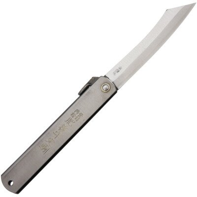 Higonokami Triple Layered SK Steel Folder 3,5'' (8,9 cm) Black stainless handles