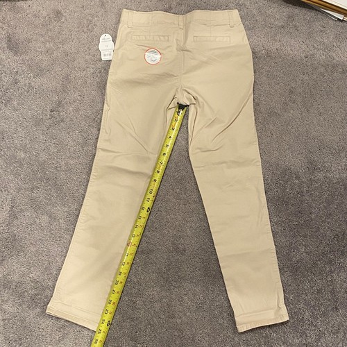 Wonder Nation Girls Chino Khaki Pants Adjustable Waist Size 12 - Picture 2 of 7