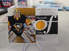 2021-22 UD Artifacts Hockey Matt Murray Jersey Patch Threads Of Time #TT-MM