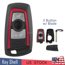 for BMW F10 F20 F30 F40 1 3 5 7 F Series Car Remote Key Fob Shell Case 3 Button