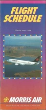 Morris Air system timetable 6/6/94 [5041] Buy 4+ save 25%