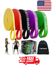 Heavy Duty Resistance Bands Set 5 Loop for Gym Exercise Pull up Fitness Workout