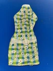 Vintage Mattel 1998 Barbie Pretty In Plaid Sunny Green Blue Daisy Dress #20666