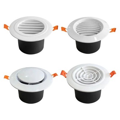 2 Contemporary Round Air Grilles strong Build Suitable For Many Areas
