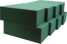 Pack of 8, Dry and Wet Floral Foam Blocks for Fresh and Artificial Flowers, Each