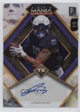 2024 Wild Card Mania American Football Diamond 1/3 Jared Wiley Auto 14lt