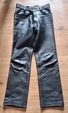 Lederhose schwarz, RoB, Größe S, getragen