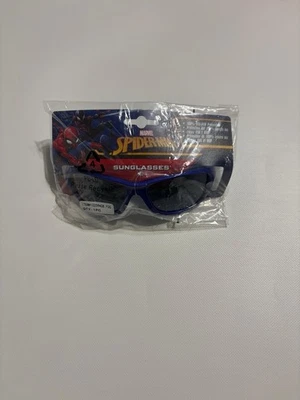 Marvel Spider-Man Boys Wrap Sunglasses Blue/Black UV400 Full Rim Plastic - Image 1 of 2