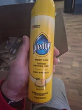 Pledge Enhancing Polish, Furniture & Wood Spray, Lemon Scent, 9.7oz