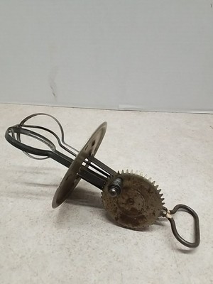 Vintage A&J Hand Mixer Egg Beater Pat Oct 9 1923 Made in USA Kitchen Tool