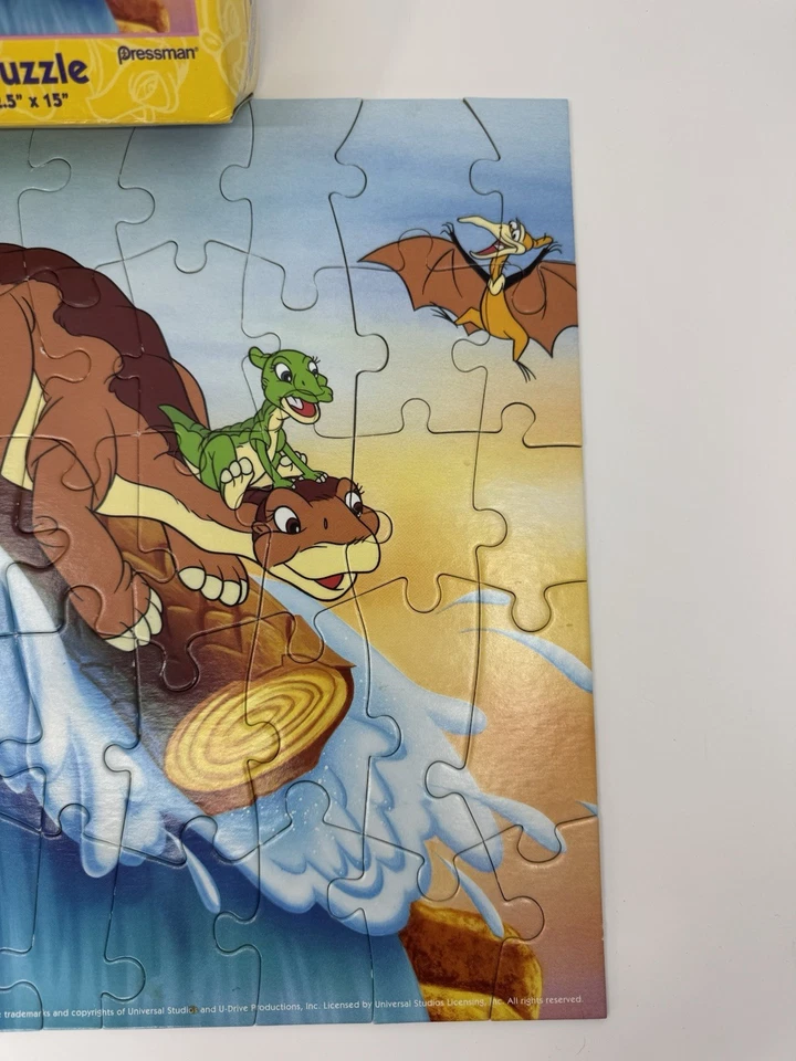 VTG The Land Before Time 50 Piece Puzzle Complete Pressman 2002 12.5x15 Ages 4-7 - Image 3 of 4