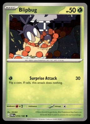 Pokemon Blipbug Paradox Rift 010/182 C NM