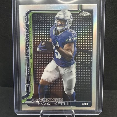   2025-Topps Chrome Football Kenneth Walker, Light Board SSP Super Bowl MVP  