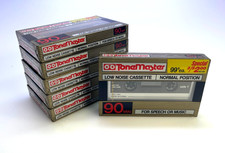 Tone Master 90min Blank Audio Cassettes Low Noise Vintage Lot of 6 NEW