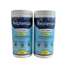 Replenza GLP-1 Support Daily Replenisher Electrolytes Lemon Drop SEALED-LOT OF 2