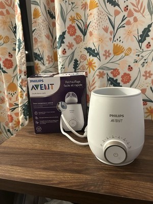 Philips Avent Premium Fast Bottle Warmer SCF358/00, White   Smart Temp Control
