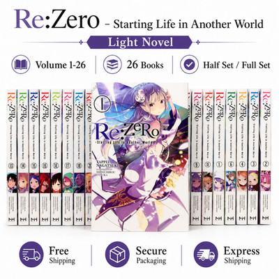 Re:Zero- Starting Life in Another World Light Novel NEW Vol 1-26 English Version