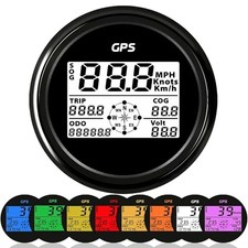 85mm Digital GPS Speedometer Odometer for Car, Boat, Motorcycle - 8 Color