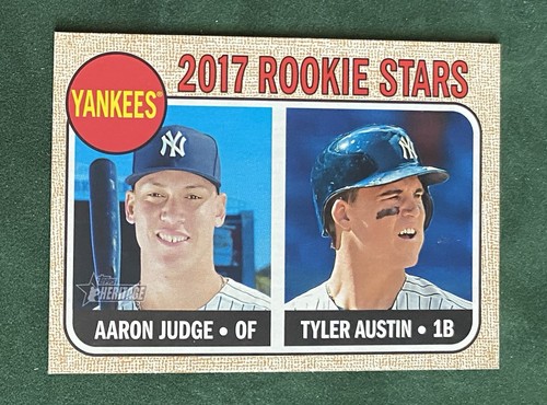 2017 Topps Heritage Aaron Judge Tyler Austin (Yankees) Dual 2017 Rookie Stars